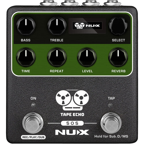 NU-X Verdugo Series Tape Echo Effects Pedal with Reverb, MIDI In/Out, 1600ms Delay, 40s Loop, Core-Image Technology