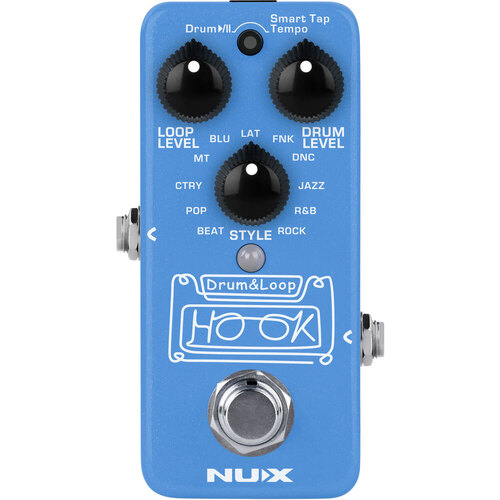 NU-X Mini Core Series HOOK Drum & Loop Effects Pedal NDL-3 with Auto Tempo Detection, 6 Minutes Recording, 11 Rhythm Styles, USB-C Port