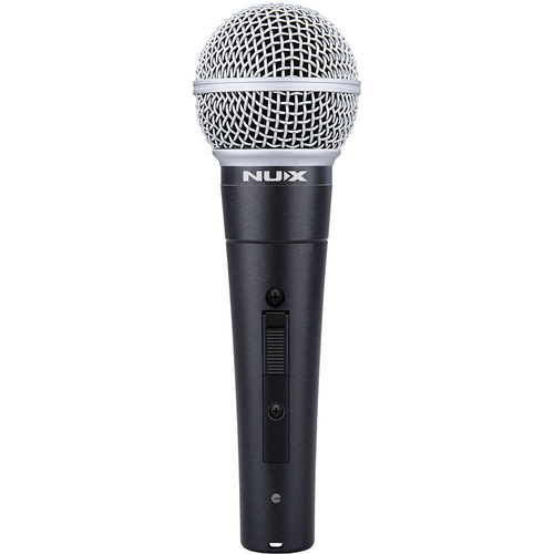 NU-X NDM-4 Dynamic Handheld Microphone with Clip and Carry Pouch, 600 Ohms, Cardioid, 50Hz-15KHz Frequency Response