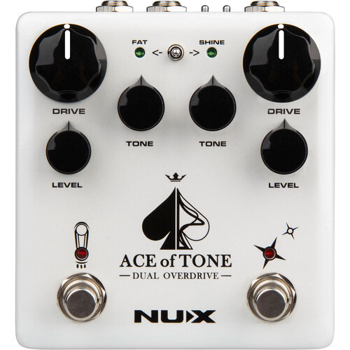 NU-X Verdugo Series Ace of Tone Dual Overdrive Effects Pedal