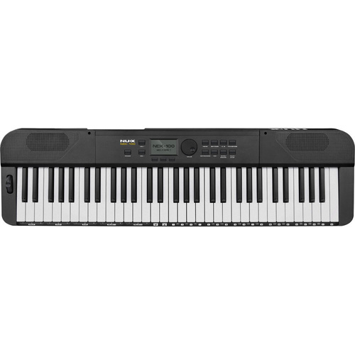 NU-X NEK-100 Portable 61-Note Keyboard with Rechargeable Battery, Bluetooth, 500 Sounds, Live Music Mode, Auto Accompaniment, Lightweight Design