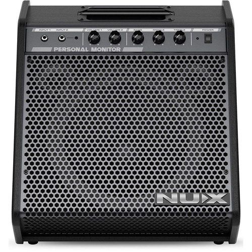 NU-X NPA-100 Professional Personal Monitor Speaker 120W for Digital Drums with Bluetooth, Dual Inputs, 3-Band EQ, XLR Outputs