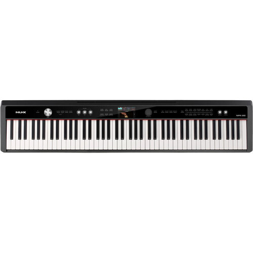 NU-X NPK-20 Portable 88-Key Digital Piano with 271 Sounds, Bluetooth MIDI & Audio, Microphone Input, and Auto Accompaniment Function