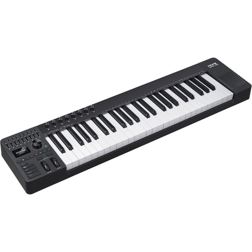 NU-X NTK-49 MIDI Keyboard Controller with Aftertouch and Arpeggiator, 49 Semi-Weighted Keys, USB-Powered, Includes Cubase LE