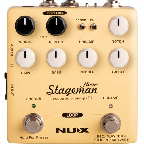NU-X Stageman Floor Acoustic Preamp & DI Pedal