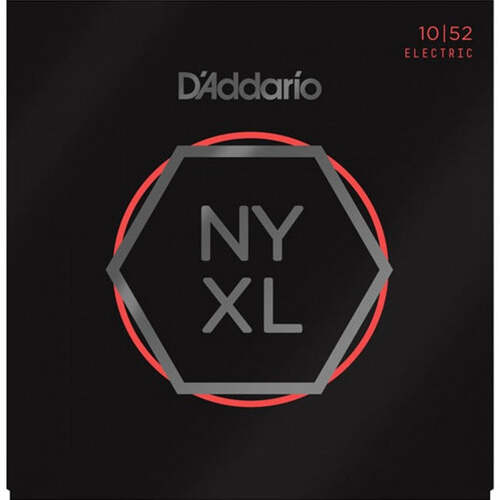 3 Pack of D'Addario NYXL1052 Electric Guitar Strings Nickel Wound 10-52 Light Top / Heavy Bottom