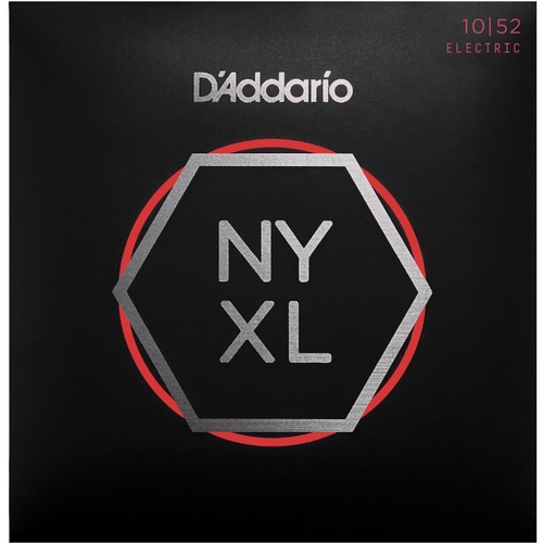 D'Addario NYXL1052 Nickel Wound Electric Guitar Strings, Light Top - Heavy Bottom, 10-52