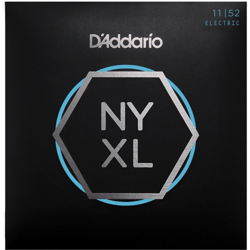 D'Addario NYXL1152 Nickel Wound Electric Guitar Strings, Medium Top - Heavy Bottom, 11-52
