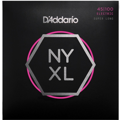 D'Addario NYXL45100SL Super Long Scale Regular Light Bass Strings 45-100