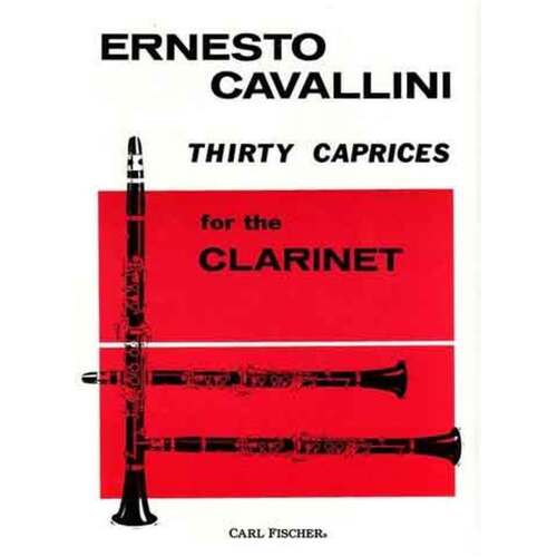 Cavallini - 30 Caprices For Clarinet (Softcover Book)