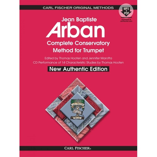 Complete Conservatory Method for Trumpet Bk/Cd Spiral Bound by Arban, Hooten, Marotta - Carl Fischer O21XSB
