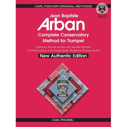 Complete Conservatory Method for Trumpet Bk/Cd Spiral Bound by Arban, Hooten, Marotta - Carl Fischer O21XSB