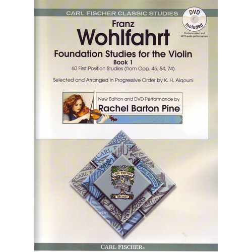 Wohlfahrt Foundation Studies for Violin Book 1 with DVD by Rachel Barton Pine