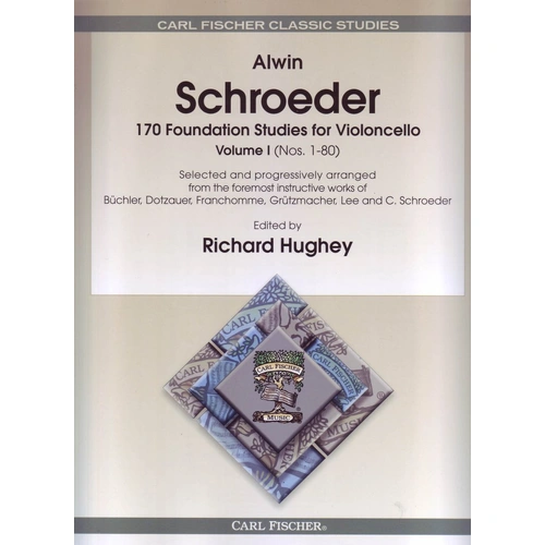 Schroeder 170 Foundation Studies for Violoncello Vol 1 Nos 1-80 Cello 105 Pages