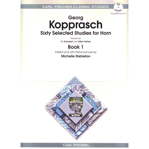 Kopprasch - 60 Selected Studies for French Horn Book 1 with CD