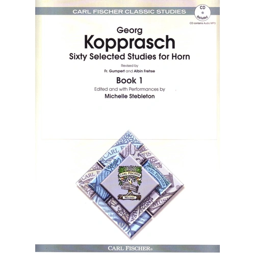 Kopprasch 60 Selected Studies for French Horn Book 1 with CD