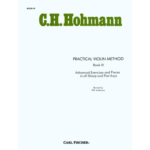 Hohmann - Practical Violin Method Book 3 (Softcover Book)