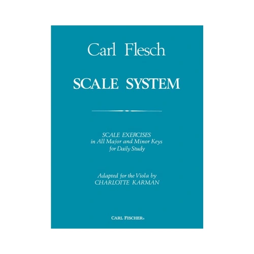 Flesch Scale System for Viola by Carl Fischer, 112 Pages, Viola Technique Exercises in Major and Minor Keys