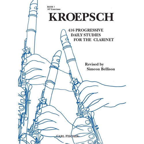 Kroepsch 416 Progressive Daily Studies Book 1 for Clarinet