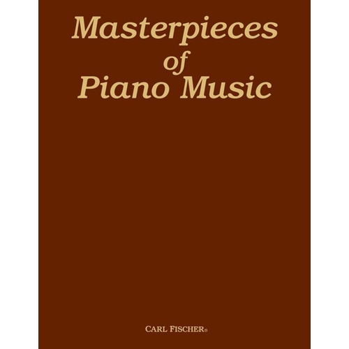 Masterpieces Of Piano Music Ed Wier (Softcover Book)