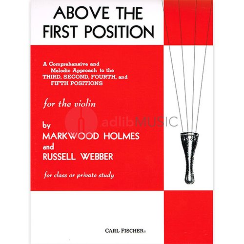Above the First Position - Violin Method Book by Holmes Fischer 3807