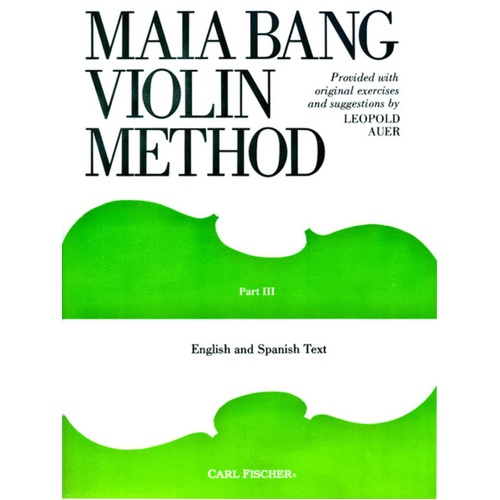 Maia Bang Violin Method Part 3 Book