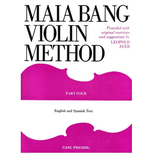 Maia Bang Violin Method Part 4 Book