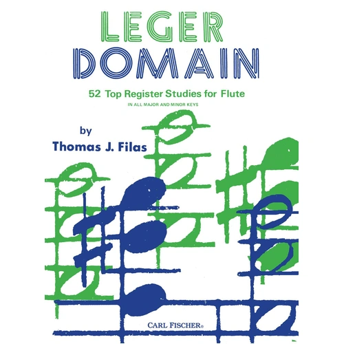 Leger Domain 52 Top Register Studies for Flute by Filas - Carl Fischer