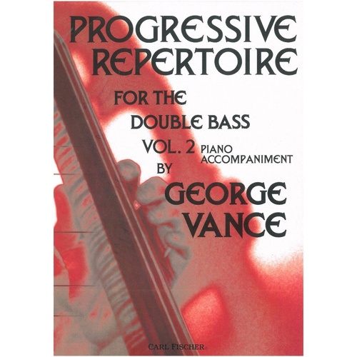Progressive Repertoire for Double Bass Vol 2 Piano Accompaniment