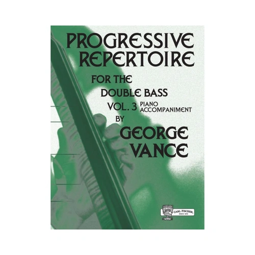 Progressive Repertoire for Double Bass Vol 3 with Piano Accompaniment