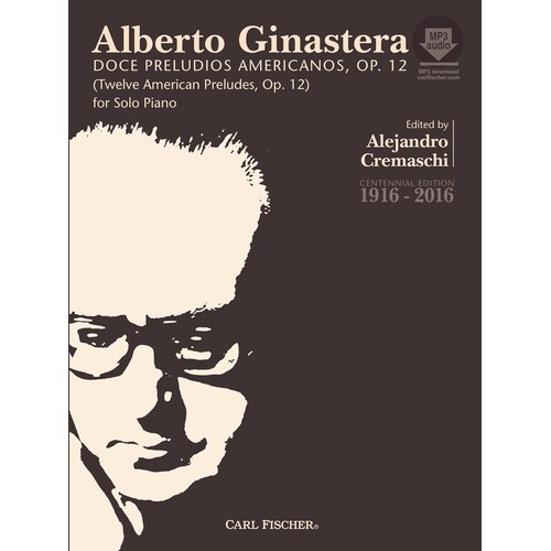 Ginastera - 12 American Preludes Op 12 Piano (Softcover Book)