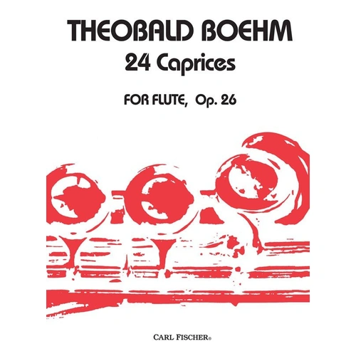 Boehm 24 Caprices Op. 26 for Flute - 37 Pages, Grade 6-8
