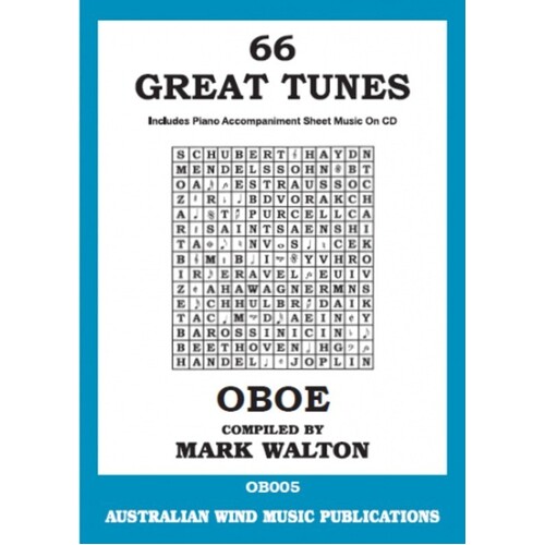 66 Great Tunes For Oboe Softcover Book/CD