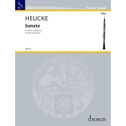 Heucke - Sonata Op. 114 No. 2 for Oboe and Piano, 48 Pages, Published by Schott Music