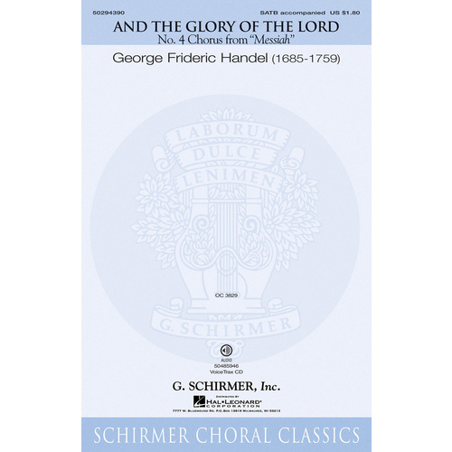 And The Glory Of The Lord SATB Book