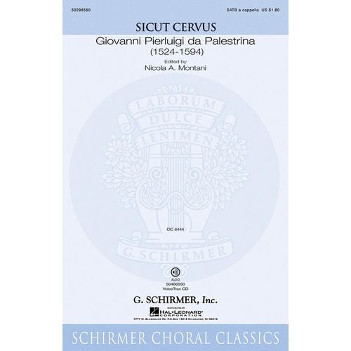 Sicut Cervus SATB A Cappella Book