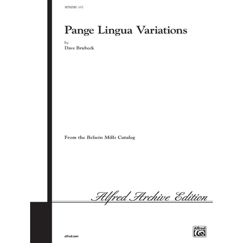 Lingua Variations SATB