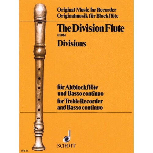 Divisions Flute 1706 Treble Recorder/Piano (Softcover Book)