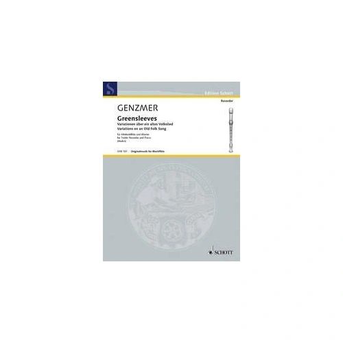 Greensleeves Variations for Recorder and Piano