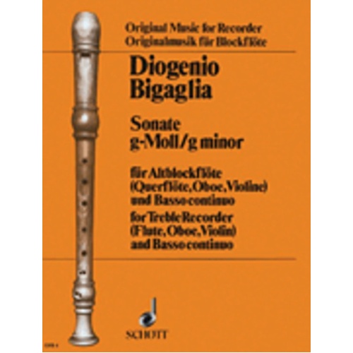 Sonata G Min Tre/Piano Book