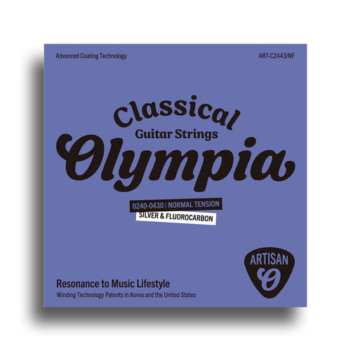 Olympia Artisan Series Coated Classical Guitar Strings Set Normal Tension 24-43