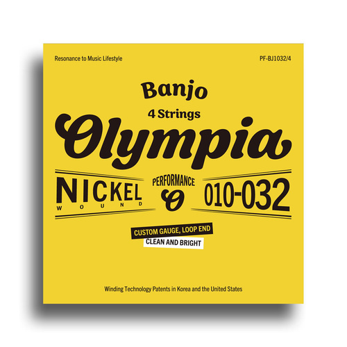 Olympia Performance Series Custom Light 4-String Banjo Set (10-32)