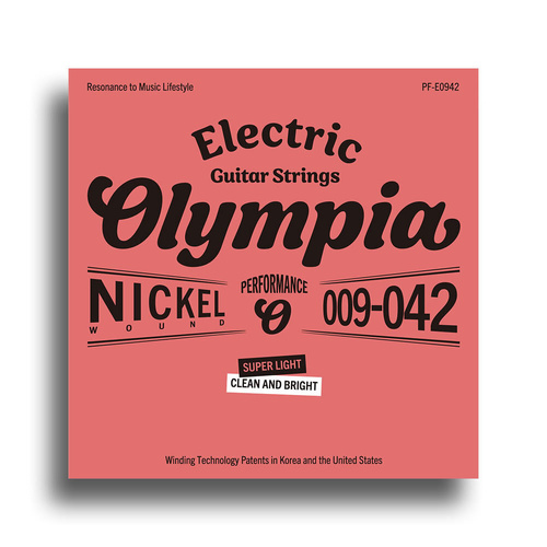 Olympia Performance Series Super Light Electric Guitar String Set 009-042