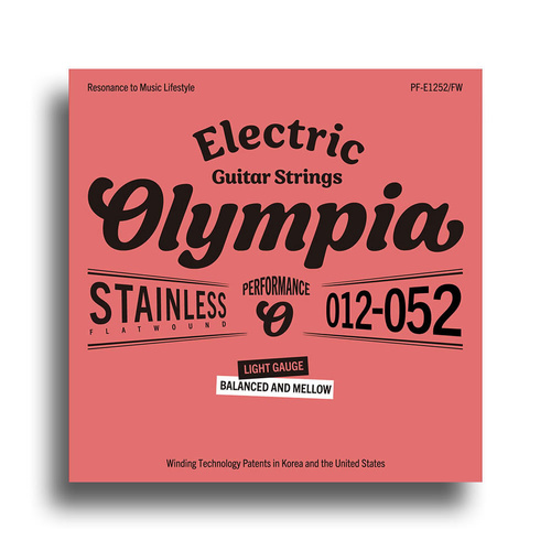 Olympia Performance Series Light Flat-Wound Electric Guitar String Set 12-52