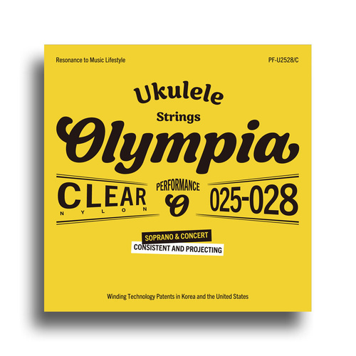 Olympia Performance Series Clear Nylon Ukulele String Set for Soprano/Concert