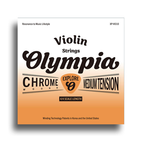 Olympia Explore Series Medium Tension Flat-Wound Violin String Set 4/4