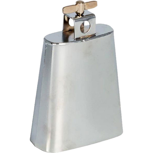 Opus Percussion 4.5" Cowbell with Mount Brushed Nickel Finish
