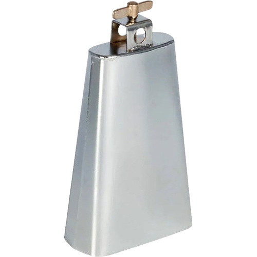 Opus Percussion 7.5" Cowbell with Mount - Brushed Nickel Finish