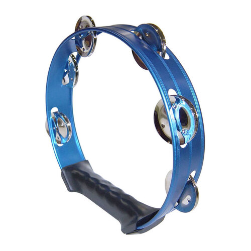 Opus Percussion 8" Blue Tambourine with Single-Row Jingles