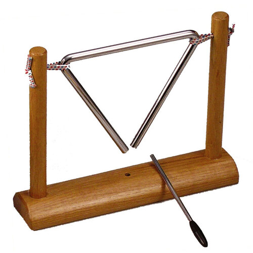 Opus Percussion 6" Triangle on Wooden Stand with Striker